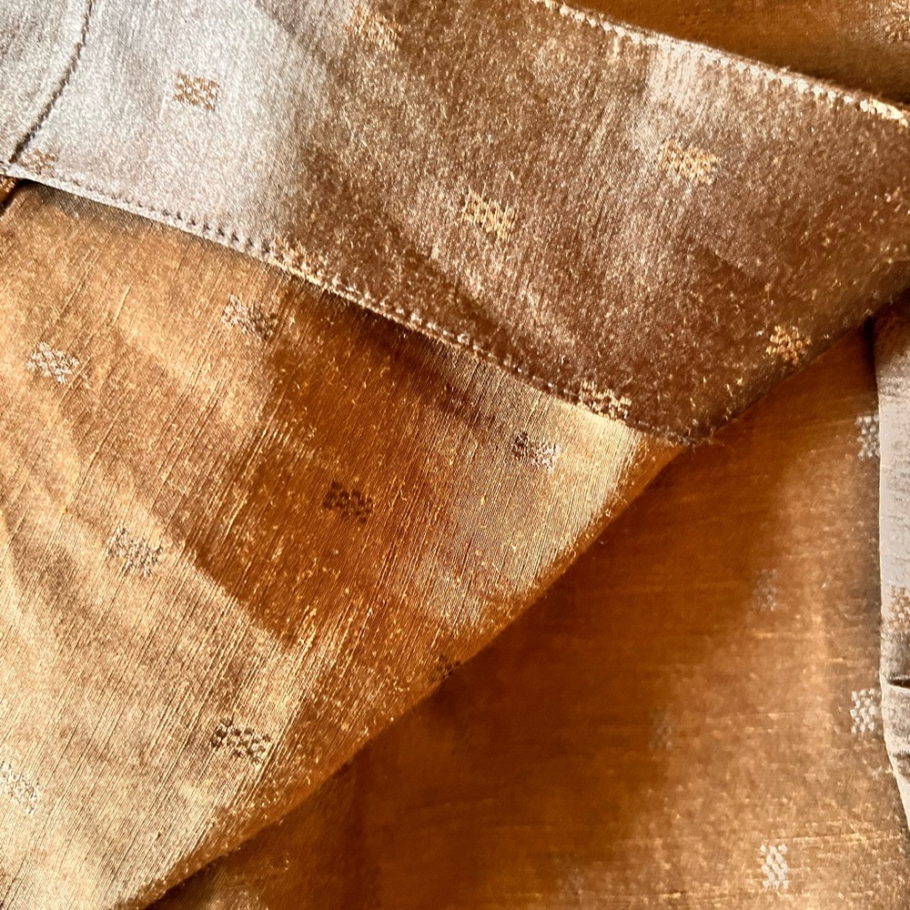 Toast UK Linen Silk Jacquard Easy Shirt Size XL Bronze BNWOT Never Worn - Picture 7 of 7
